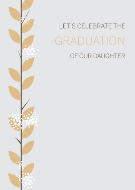Floral Daughter Graduation