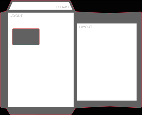 Envelope DIN C4 Left Window