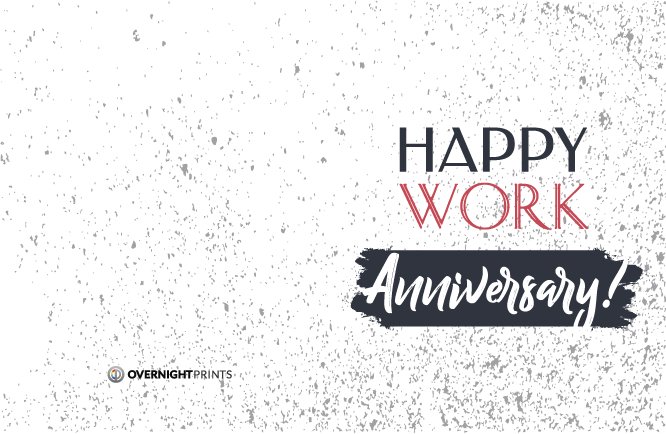 Happy work Anniversary grey mini