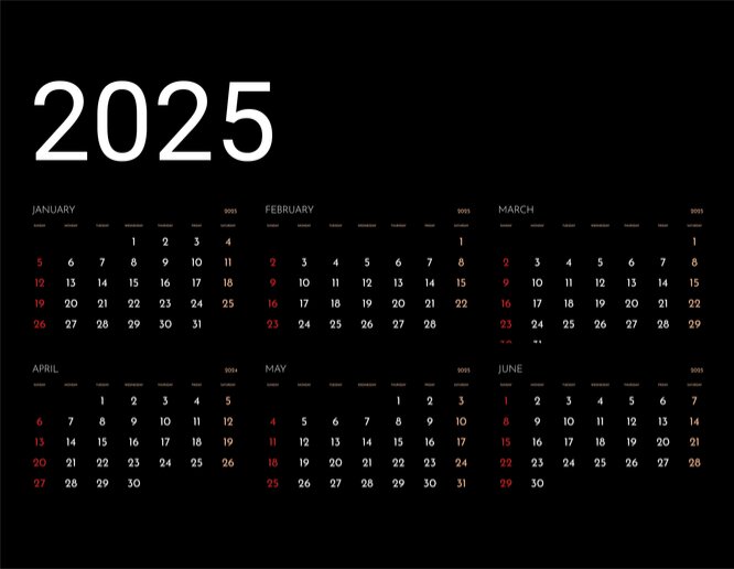 2025 calendar