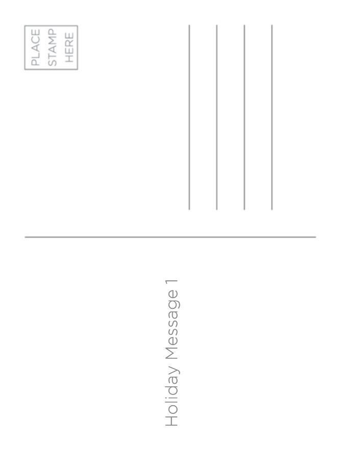 Dark-blue Couple in love Chistmas 2018 post card Back thumbnail image