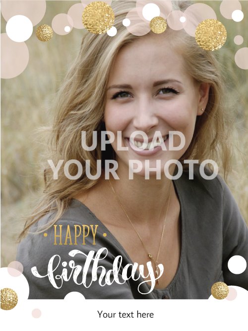 Gold birthday sparkles