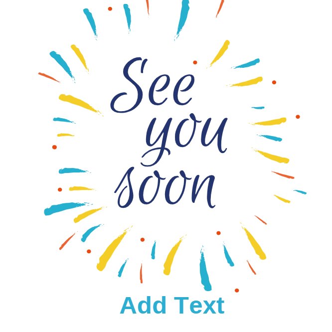 See You soon Square Cookie 3x3