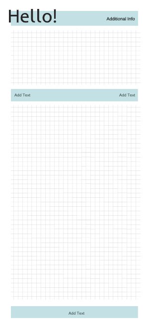 chequered 2 blue notepad