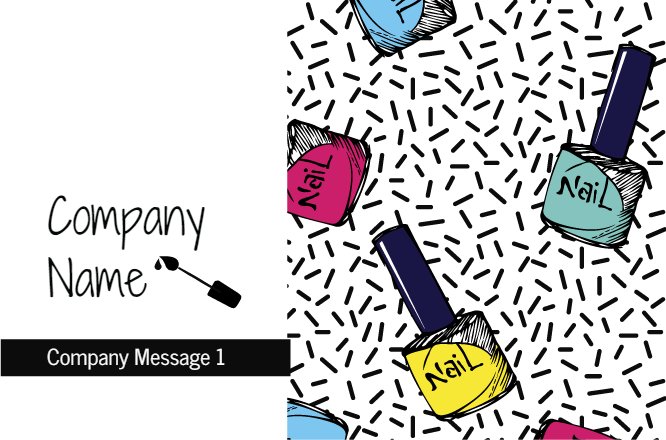 Nail colorful bottles on white Back thumbnail image