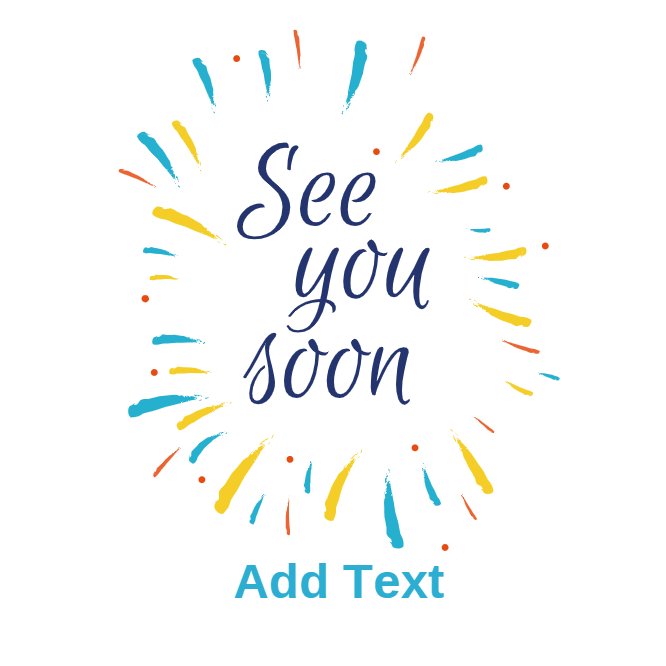 See You soon Round Cookie 3x3