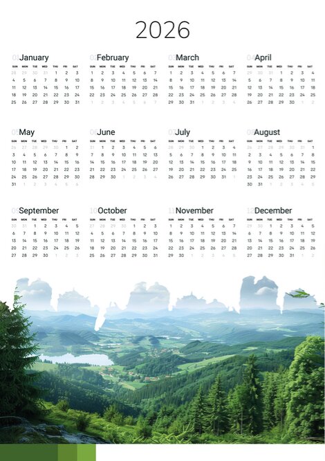 2026 calendar