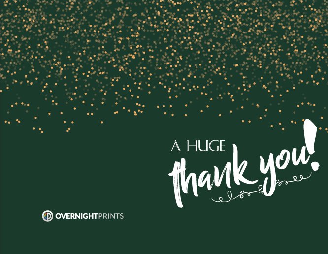 Green firework thank you