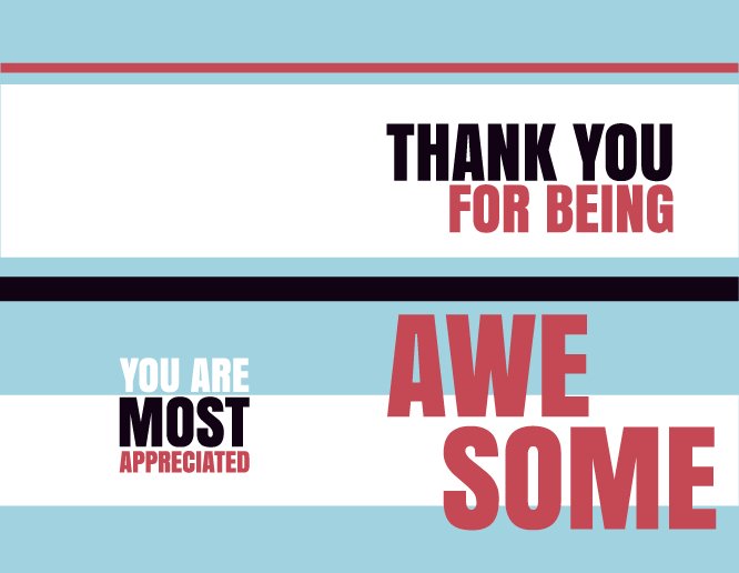 You are awesome