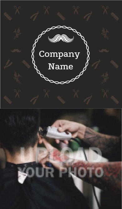 Brown barber scissors Back thumbnail image