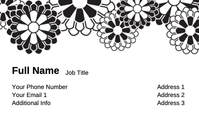 Flowers - Black and White