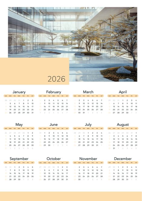 2026 calendar