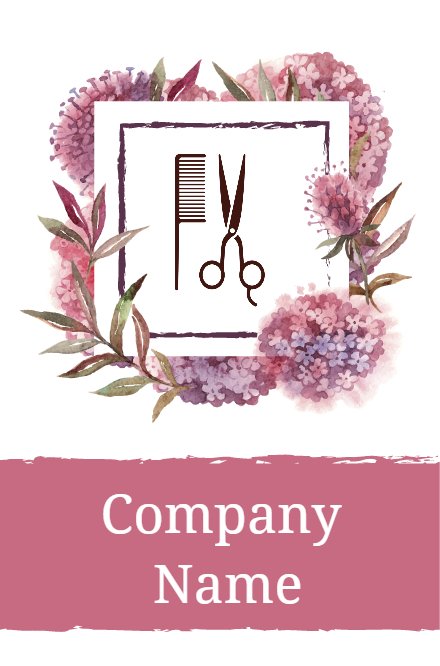 Red watercolor hair Back thumbnail image