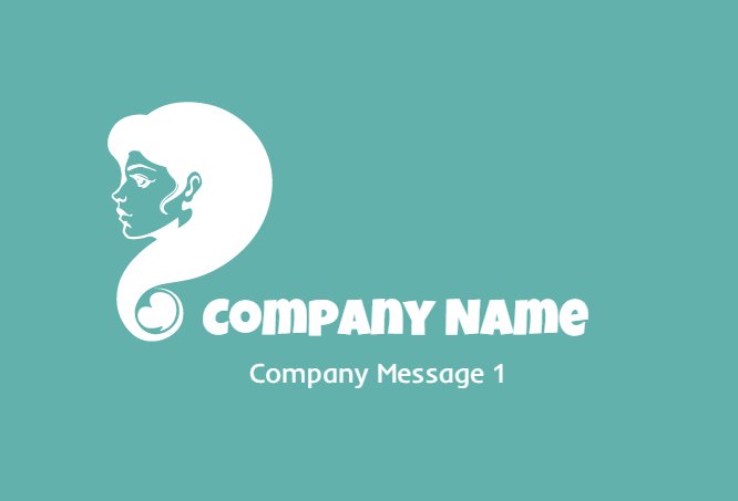 Turquoise hairdo with heart