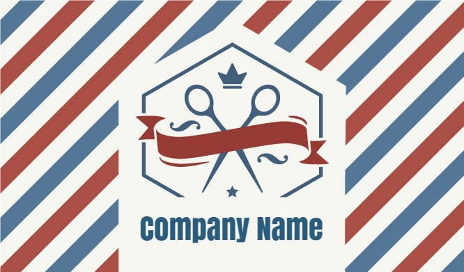 Scissor blue tripes Back thumbnail image