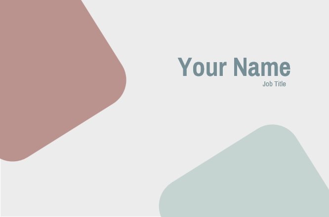 Pastel blocks business card Image miniature de retour