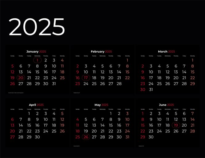 2025 calendar with holidays