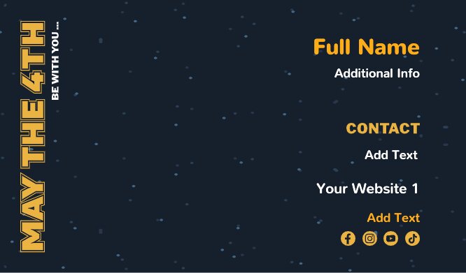 May the 4th be with you