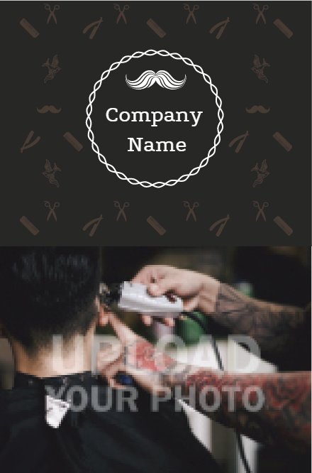 Moustache card Back thumbnail image