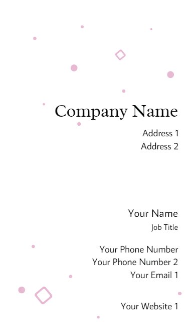 Nail bottles beauty business card