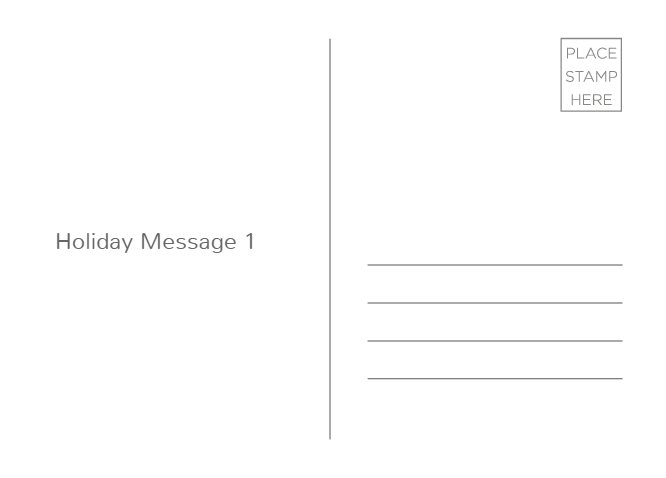 Happy Holidays Green Horizontal with Children Back thumbnail image