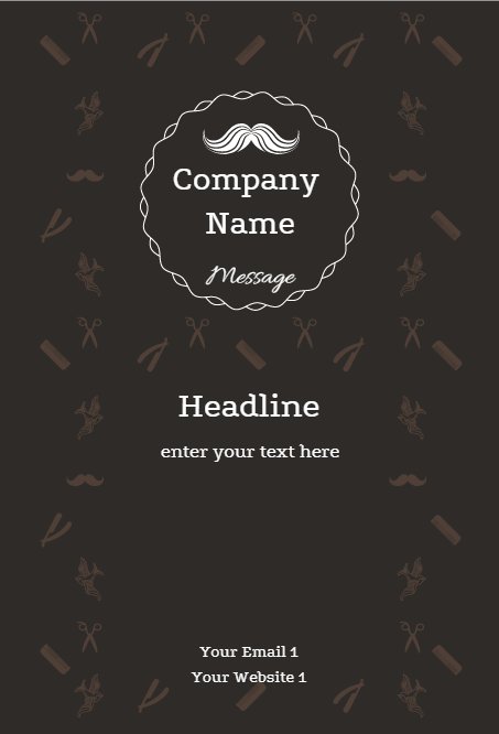 Moustache card Back thumbnail image