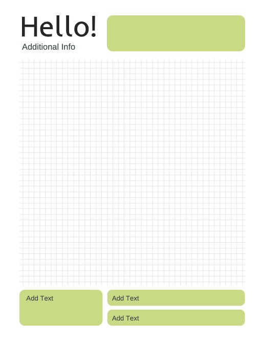 chequered green notepad