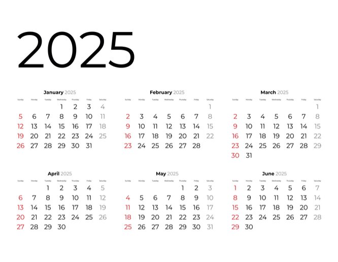 2025 calendar