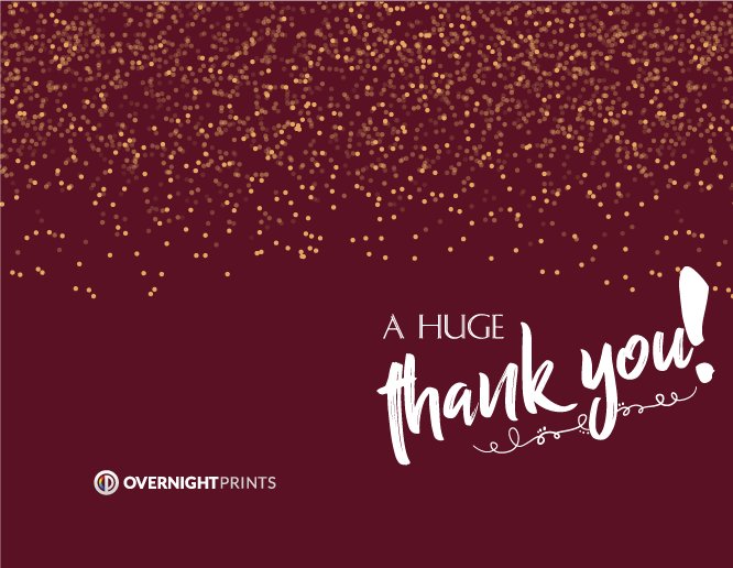 Red firework thank you