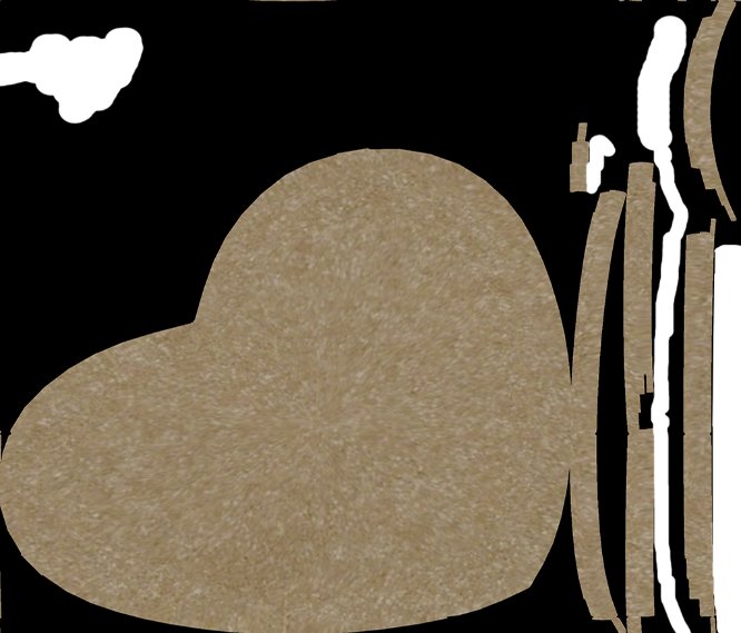 Blank 3" Heart Cookie Back thumbnail image