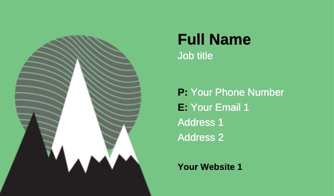 Abstract Mountains & Moon