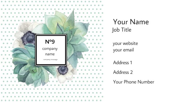 Aquamarine dots Company №9