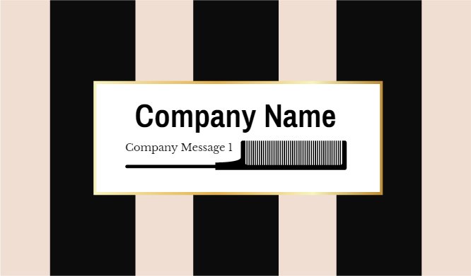 Beige comb and scissors Back thumbnail image