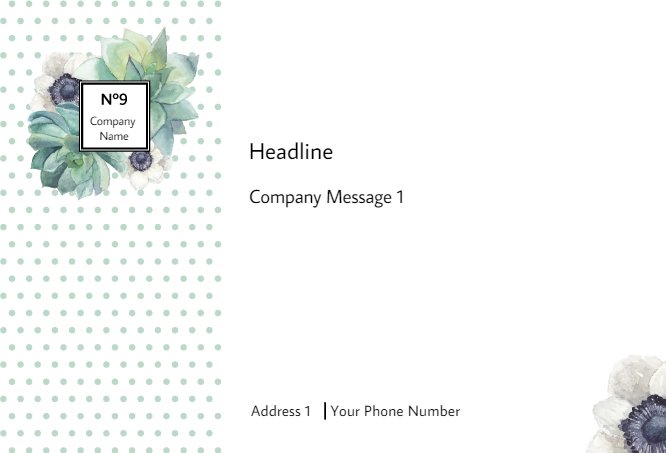 Aquamarine dots Company №9 Back thumbnail image