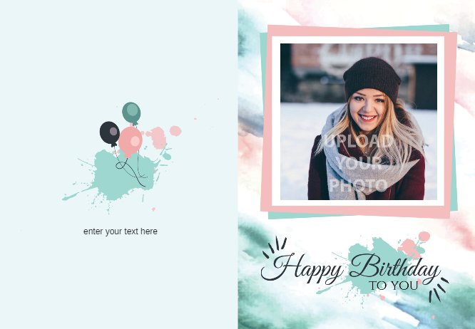 Winter birthday card