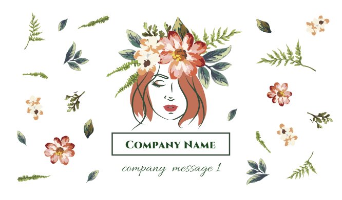 Orange Flower Chaplet Beauty Salon Back thumbnail image