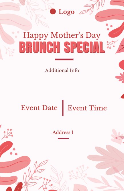 mothers day flyer