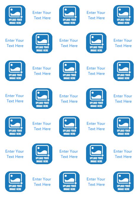 Step and Repeat Text Plus Image Pattern