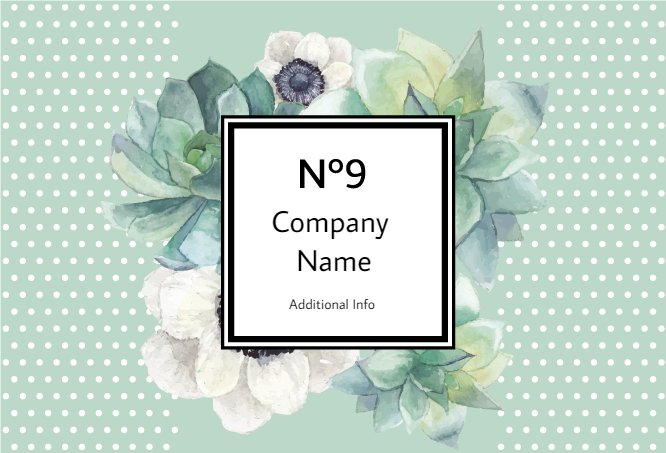 Aquamarine dots Company №9