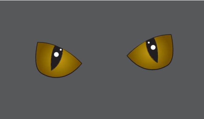 Cats - Grey Cat Hazel Eyes Back thumbnail image