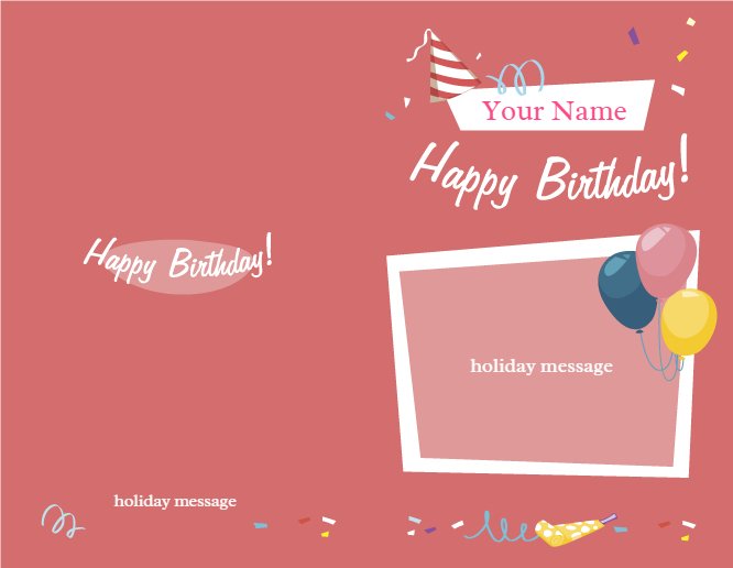 Happy Birthday cap and ballons