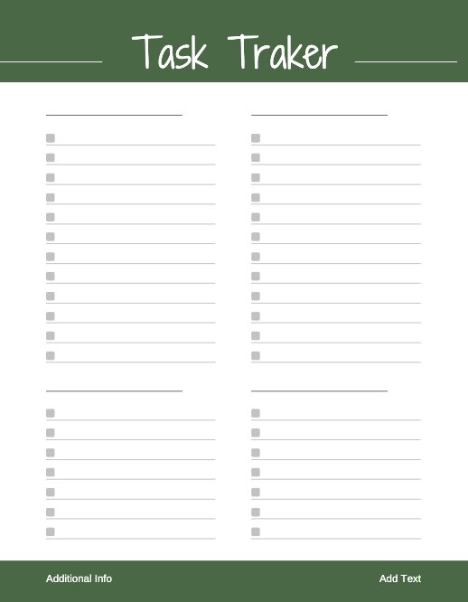 Tasks notepad