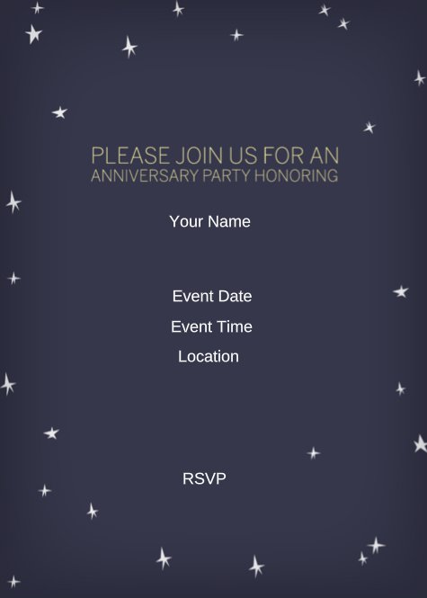 Starry 50th Anniversary Back thumbnail image