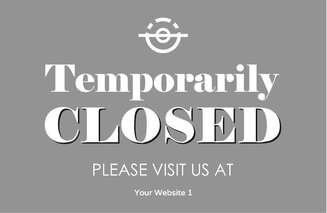 Temporarily closed gray