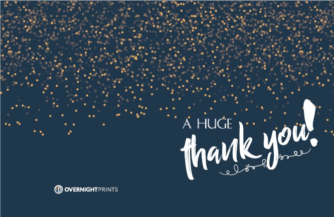 Blue firework thank you