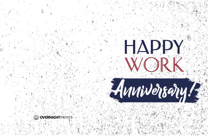 Happy work Anniversary blue mini